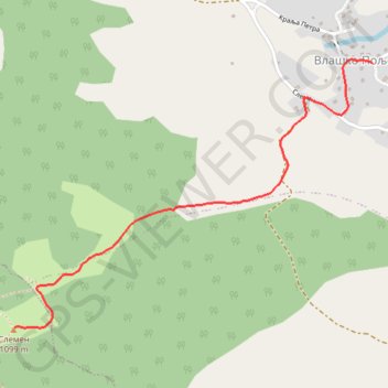 Slemen GPS track, route, trail