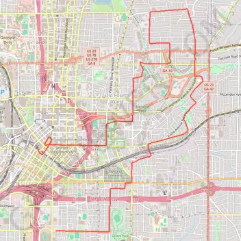 The Atlanta Donut Ride GPS track, route, trail